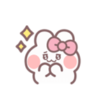秋を生きるうしゃぎ！！ ピンク（個別スタンプ：10）
