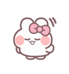 秋を生きるうしゃぎ！！ ピンク（個別スタンプ：11）