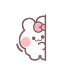 秋を生きるうしゃぎ！！ ピンク（個別スタンプ：15）
