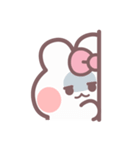 秋を生きるうしゃぎ！！ ピンク（個別スタンプ：16）