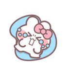 秋を生きるうしゃぎ！！ ピンク（個別スタンプ：17）