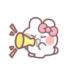 秋を生きるうしゃぎ！！ ピンク（個別スタンプ：20）