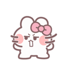 秋を生きるうしゃぎ！！ ピンク（個別スタンプ：24）