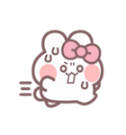 秋を生きるうしゃぎ！！ ピンク（個別スタンプ：27）