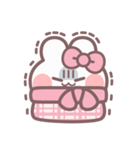 秋を生きるうしゃぎ！！ ピンク（個別スタンプ：31）