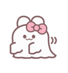 秋を生きるうしゃぎ！！ ピンク（個別スタンプ：40）