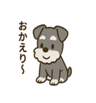 秋のミニチュアシュナウザー（個別スタンプ：8）