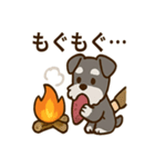 秋のミニチュアシュナウザー（個別スタンプ：18）