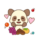 チョコモコパンダくん♡ほっこり秋（個別スタンプ：4）
