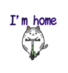 【英語スタンプ】まるかわネコ（個別スタンプ：5）