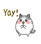 【英語スタンプ】まるかわネコ（個別スタンプ：24）