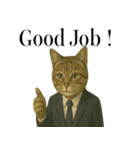 ビジネス猫の敬語スタンプ（個別スタンプ：18）