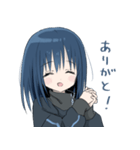 藍髪の女の子（個別スタンプ：5）