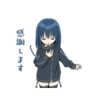 藍髪の女の子（個別スタンプ：6）