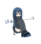 藍髪の女の子（個別スタンプ：10）