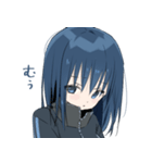 藍髪の女の子（個別スタンプ：14）