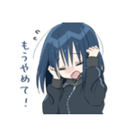 藍髪の女の子（個別スタンプ：18）