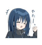 藍髪の女の子（個別スタンプ：21）
