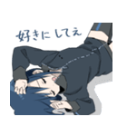 藍髪の女の子（個別スタンプ：22）