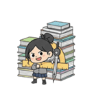 学校と七海さん（個別スタンプ：4）