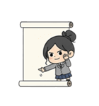 学校と七海さん（個別スタンプ：5）