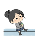 学校と七海さん（個別スタンプ：6）
