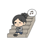 学校と七海さん（個別スタンプ：7）