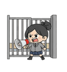 学校と七海さん（個別スタンプ：15）