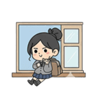 学校と七海さん（個別スタンプ：18）