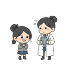 学校と七海さん（個別スタンプ：19）