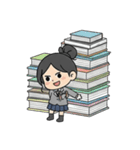 学校と七海さん（個別スタンプ：24）