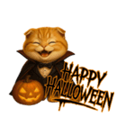 飛び出すハロウィンにゃん！（個別スタンプ：18）