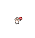 動く！しろめちゃん・ちいさい秋（個別スタンプ：2）