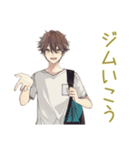 ゆるシャツ男子★スポーツ（個別スタンプ：4）