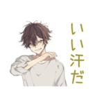 ゆるシャツ男子★スポーツ（個別スタンプ：19）