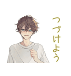 ゆるシャツ男子★スポーツ（個別スタンプ：36）