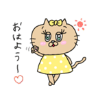 猫のクッキーちゃんの日常スタンプ♡（個別スタンプ：1）