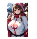 スキーガール写真（個別スタンプ：6）