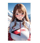 スキーガール写真（個別スタンプ：8）