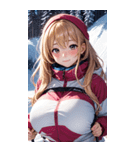 スキーガール写真（個別スタンプ：24）
