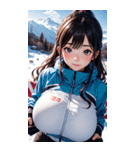 スキーガール写真（個別スタンプ：39）