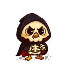 ハロウィンの変幻自在のひよこ（個別スタンプ：3）