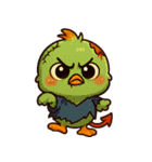 ハロウィンの変幻自在のひよこ（個別スタンプ：5）