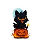 ハロウィンの変幻自在のひよこ（個別スタンプ：9）