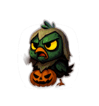 ハロウィンの変幻自在のひよこ（個別スタンプ：11）