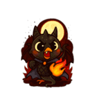 ハロウィンの変幻自在のひよこ（個別スタンプ：12）