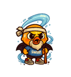 ハロウィンの変幻自在のひよこ（個別スタンプ：15）