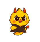 ハロウィンの変幻自在のひよこ（個別スタンプ：19）