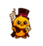 ハロウィンの変幻自在のひよこ（個別スタンプ：20）