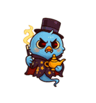ハロウィンの変幻自在のひよこ（個別スタンプ：24）